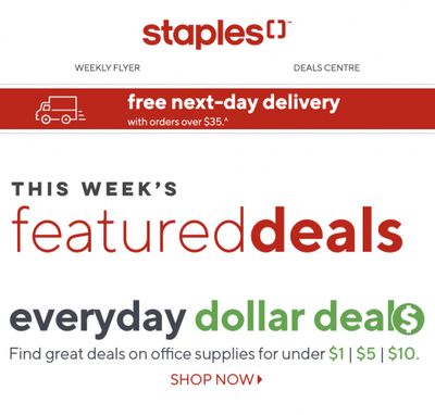 Staples Canada Featured Deals: Weekly Flyer Deals Jan 18 to 24 + Save Up to $120 OFF Monitors + More