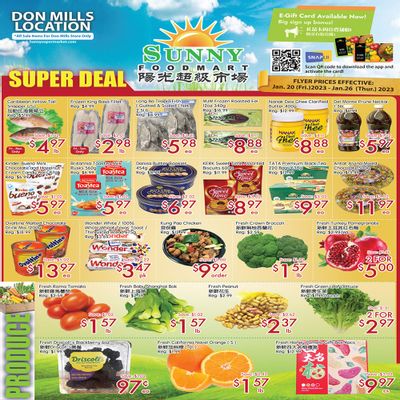 Sunny Foodmart (Don Mills) Flyer January 20 to 26