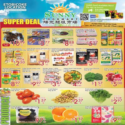 Sunny Foodmart (Etobicoke) Flyer January 20 to 26