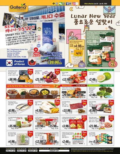 Galleria Supermarket Flyer January 20 to 26