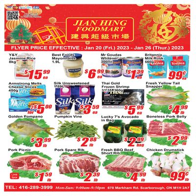 Jian Hing Foodmart (Scarborough) Flyer January 20 to 26