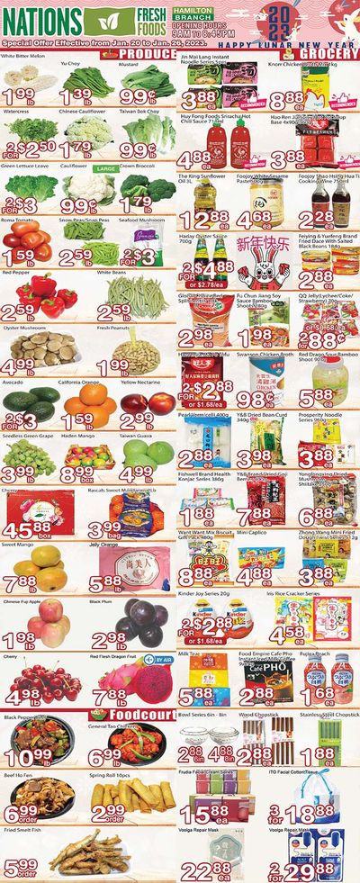 Nations Fresh Foods (Hamilton) Flyer January 20 to 26