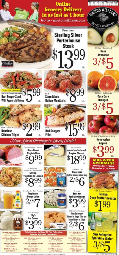 Morton Williams (NY) Weekly Ad Flyer Specials January 13 to January 19, 2023