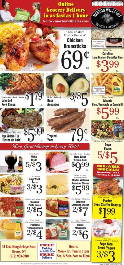 Morton Williams (NY) Weekly Ad Flyer Specials January 13 to January 19, 2023