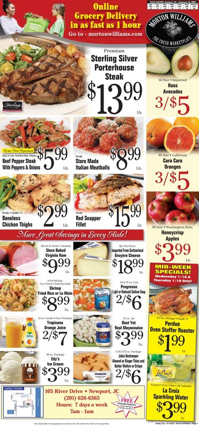 Morton Williams (NJ) Weekly Ad Flyer Specials January 13 to January 19, 2023