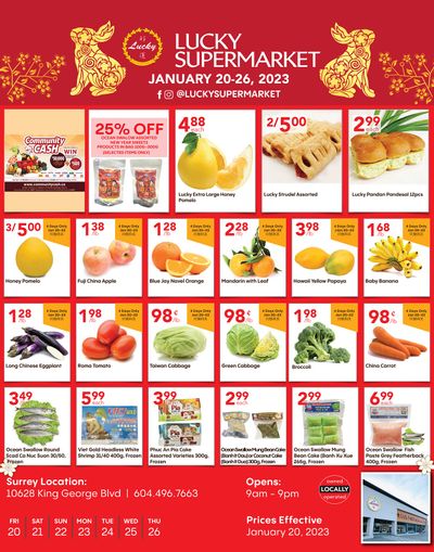 Lucky Supermarket (Surrey) Flyer January 20 to 26
