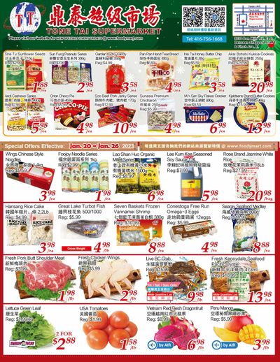 Tone Tai Supermarket Flyer January 20 to 26