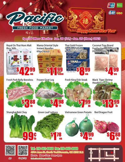 Pacific Fresh Food Market (North York) Flyer January 20 to 26