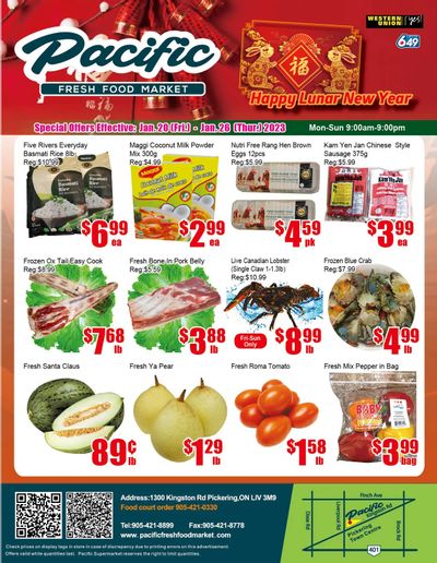 Pacific Fresh Food Market (Pickering) Flyer January 20 to 26