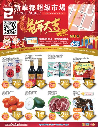 Fresh Palace Supermarket Flyer January 20 to 26