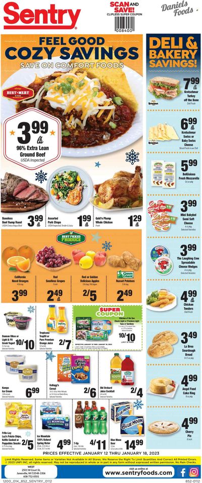 Sentry Foods (WI) Weekly Ad Flyer Specials January 12 to January 18, 2023