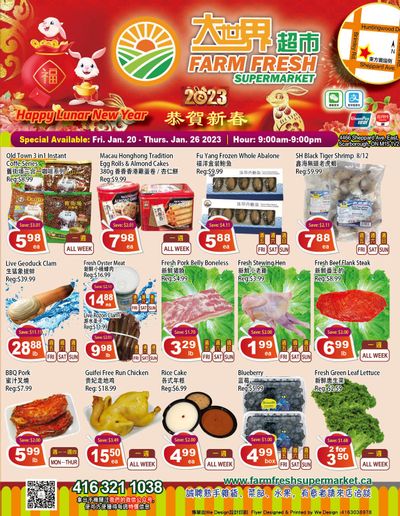 Farm Fresh Supermarket Flyer January 20 to 26