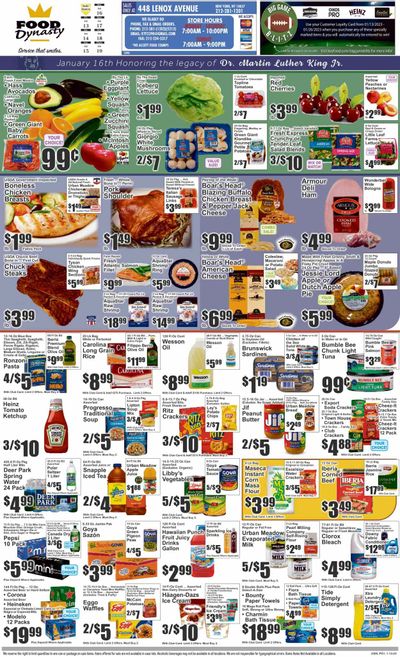 Food Dynasty (NY) Weekly Ad Flyer Specials January 13 to January 19, 2023