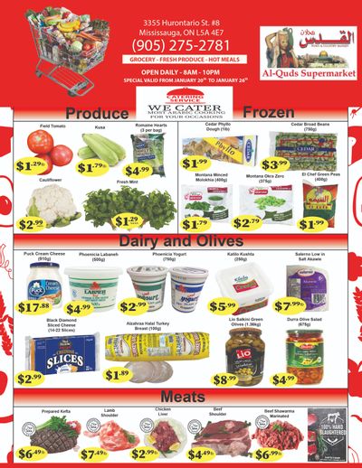Al-Quds Supermarket Flyer January 20 to 26