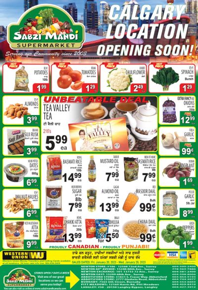 Sabzi Mandi Supermarket Flyer January 20 to 25