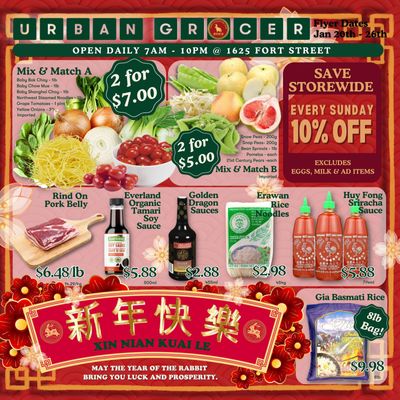 Urban Grocer Flyer January 20 to 26