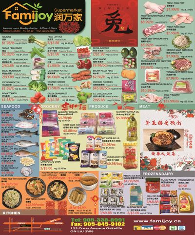 Famijoy Supermarket Flyer January 20 to 26
