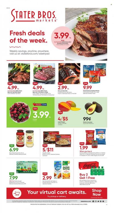 Stater Bros. (CA) Weekly Ad Flyer Specials January 18 to January 24, 2023