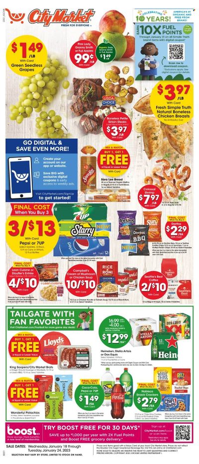 City Market (CO, UT, WY) Weekly Ad Flyer Specials January 18 to January 24, 2023