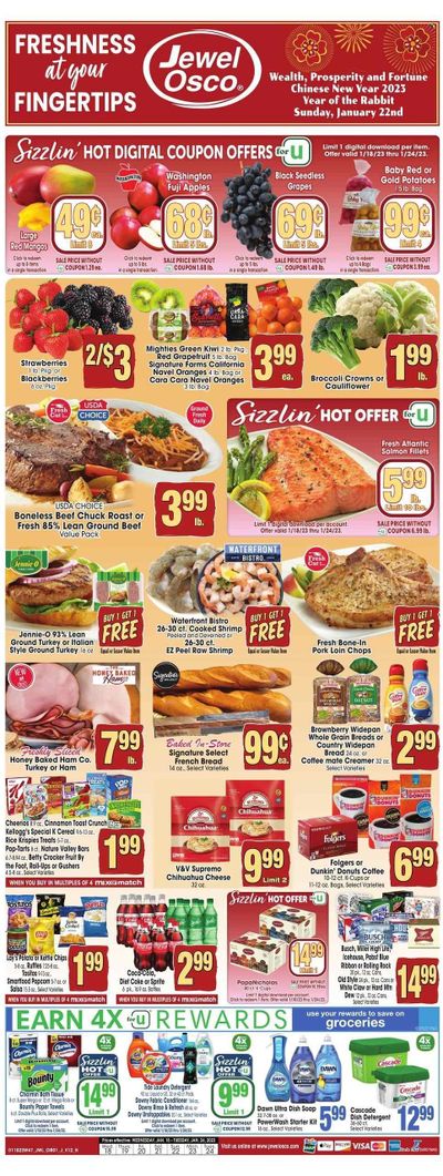 Jewel Osco (IL) Weekly Ad Flyer Specials January 18 to January 24, 2023