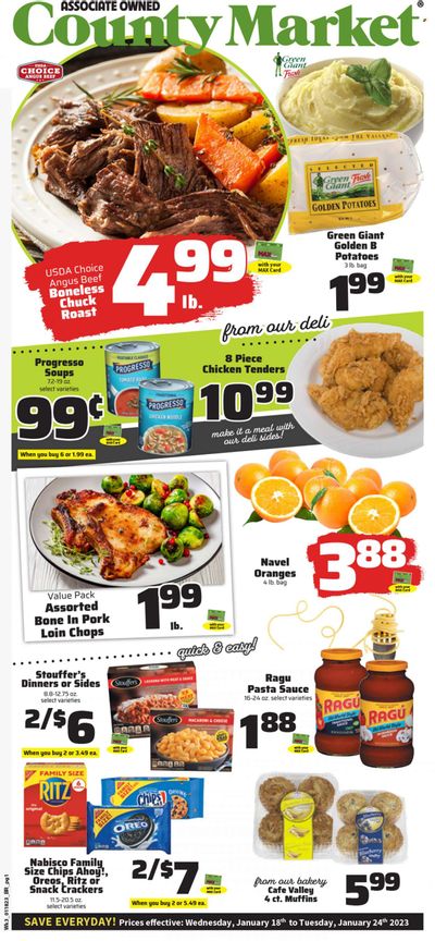 County Market (IL, IN, MO) Weekly Ad Flyer Specials January 18 to January 24, 2023