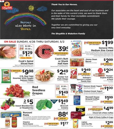ShopRite Weekly Ad & Flyer April 26 to May 2