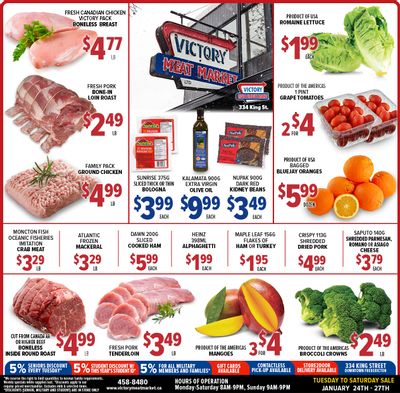 Victory Meat Market Flyer January 24 to 28