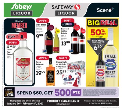 Sobeys/Safeway (AB) Liquor Flyer January 26 to February 1