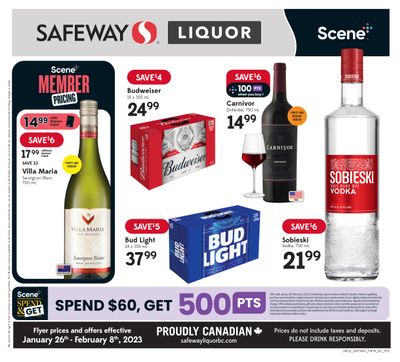 Safeway (BC) Liquor Flyer January 26 to February 1