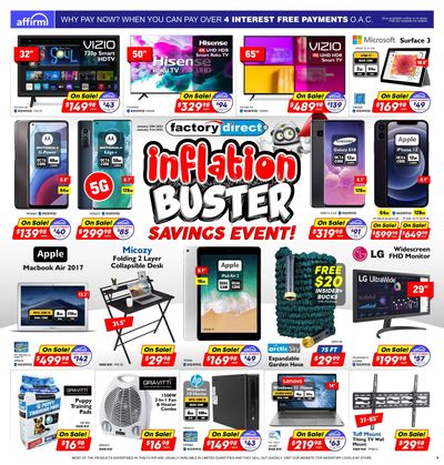 Factory Direct Flyer January 25 to 31