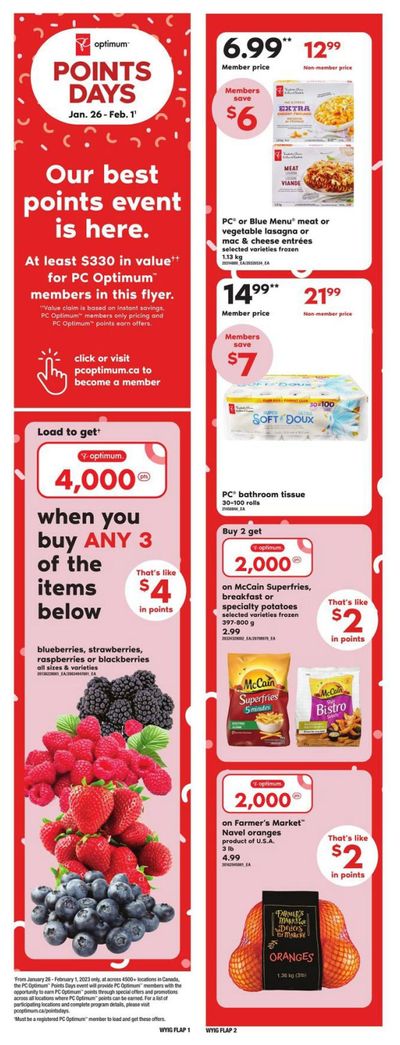 Independent Grocer (West) Flyer January 26 to February 1