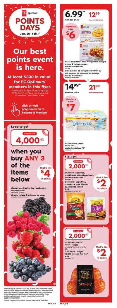 Independent Grocer (ON) Flyer January 26 to February 1