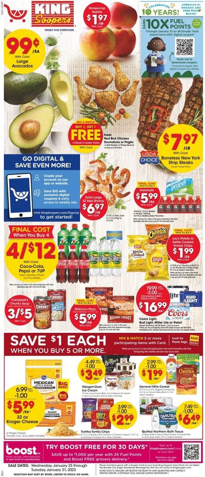 King Soopers (CO) Weekly Ad Flyer Specials January 25 to January 31, 2023
