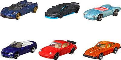 Matchbox Moving Parts Sports Multipack, Collection of 6 Die-Cast 1:64 Scale Sports Cars with Moving Doors, Trunk Or Hood, Toy for Collectors & Kids $18.04 (Reg $28.33)
