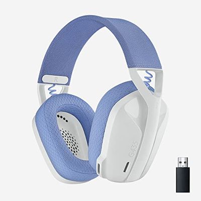 Logitech G435 LIGHTSPEED and Bluetooth Wireless Gaming Headset - Lightweight over-ear headphones, built-in mics, 18h battery, compatible with Dolby Atmos, PC, PS4, PS5, Nintendo Switch, Mobile - White $39.98 (Reg $49.99)