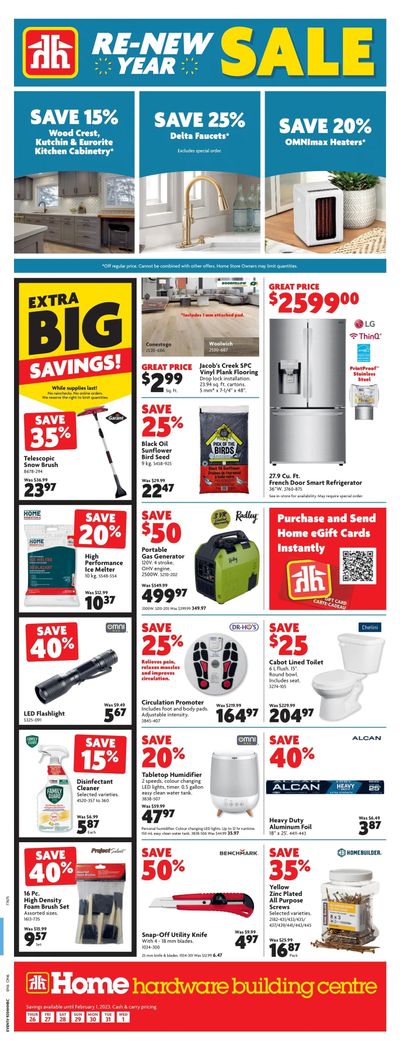 Home Hardware Building Centre (ON) Flyer January 26 to February 1