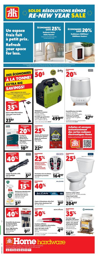 Home Hardware (QC) Flyer January 26 to February 1