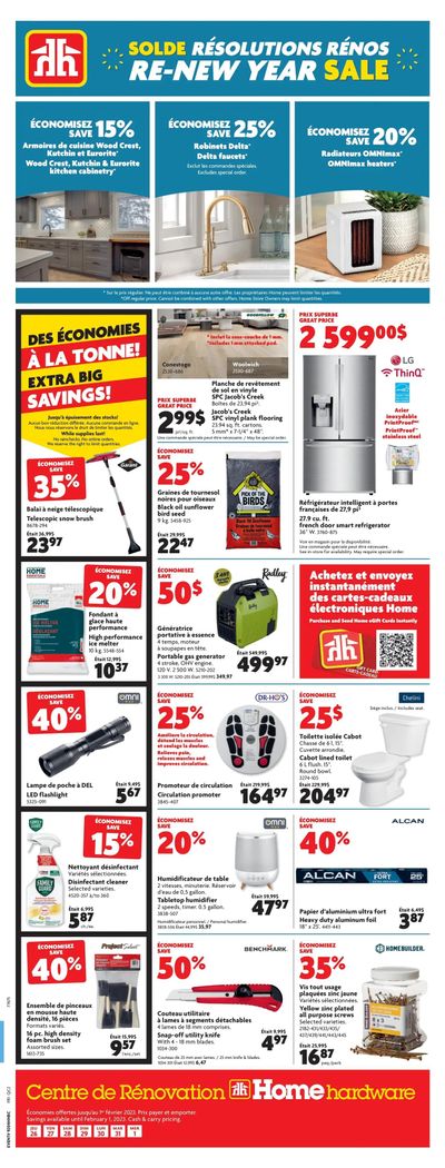 Home Hardware Building Centre (QC) Flyer January 26 to February 1