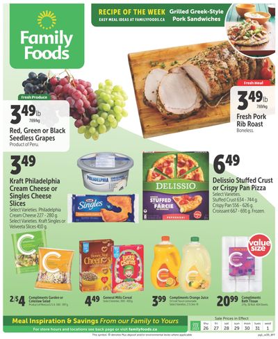 Family Foods Flyer January 26 to February 1