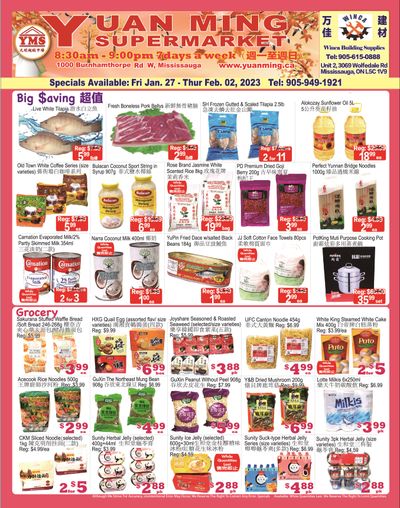 Yuan Ming Supermarket Flyer January 27 to February 2