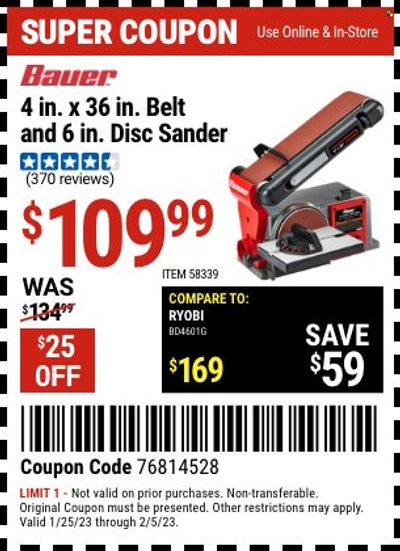 Harbor Freight Weekly Ad Flyer Specials January 25 to February 5, 2023