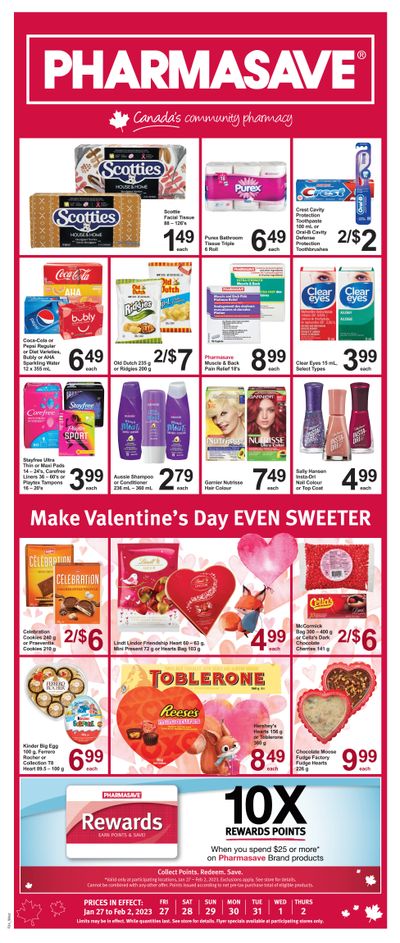 Pharmasave (BC, AB, SK & MB) Flyer January 27 to February 2