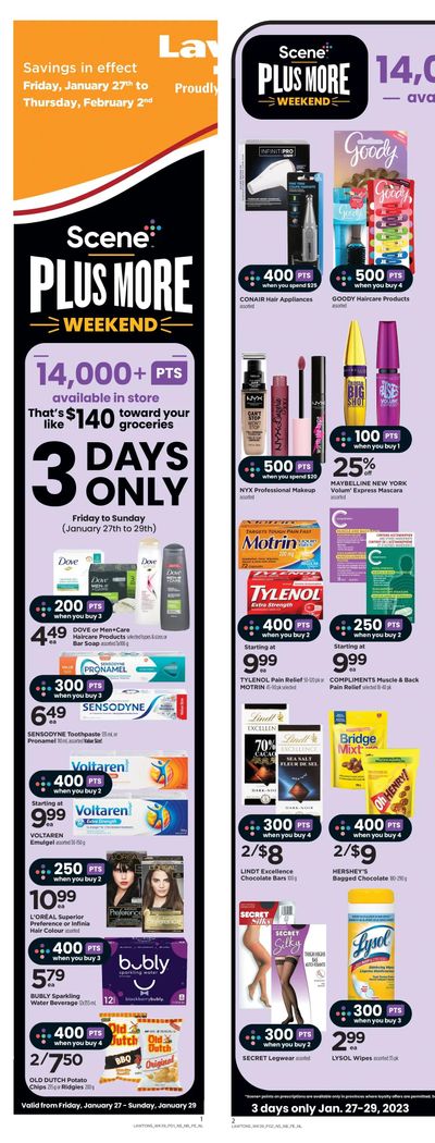 Lawtons Drugs Flyer January 27 to February 2