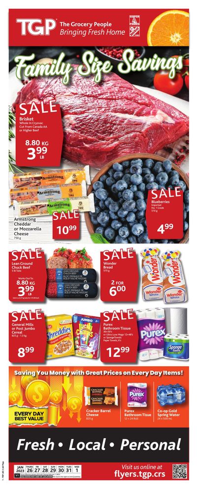 TGP The Grocery People Flyer January 26 to February 1