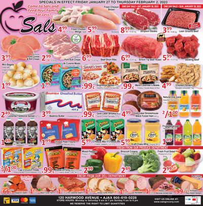 Sal's Grocery Flyer January 27 to February 2
