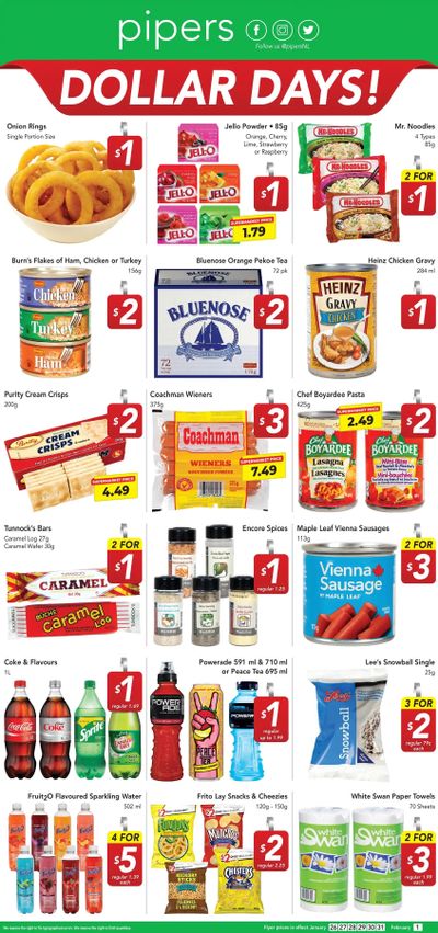 Pipers Superstore Flyer January 26 to February 1