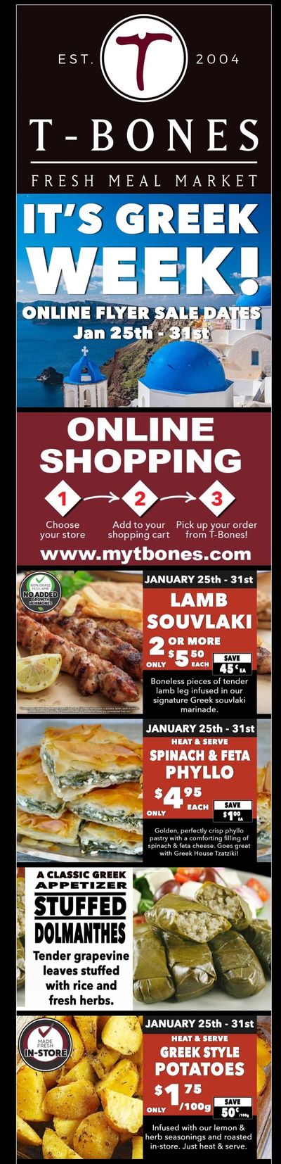 T-Bone's Flyer January 25 to 31
