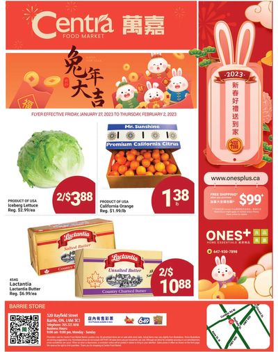 Centra Foods (Barrie) Flyer January 27 to February 2