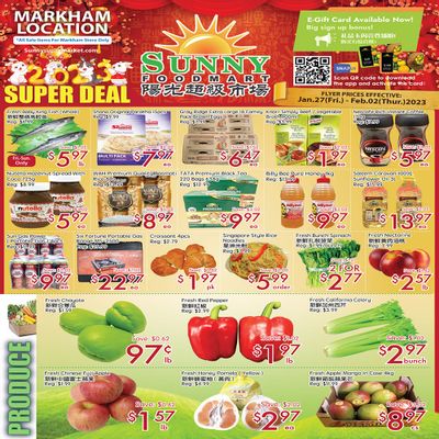 Sunny Foodmart (Markham) Flyer January 27 to February 2