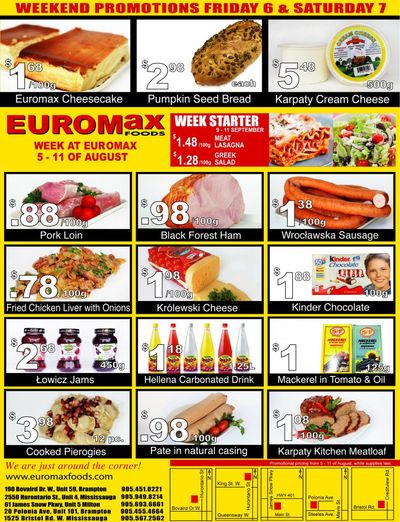 EuroMax Foods Flyer September 5 to 11
